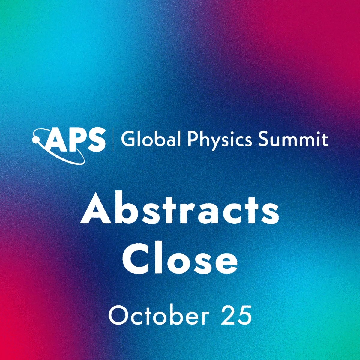 Submitting an abstract for #APSSummit25? Make sure your title previews your content and defines the scope of your research. 

❌ Bad: "Quantum Research" 
✅ Good: "Investigating Quantum Entanglement to Enhance Secure Communication Systems” 

Submit yours here: