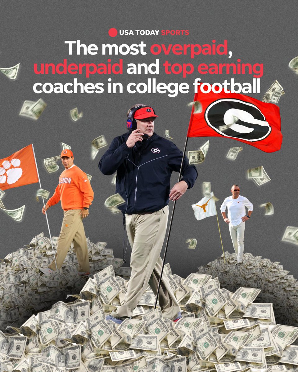 usatodaysports's tweet photo. Kirby Smart's football success is undeniable. But off-the-field issues have lingered at Georgia under the nation's best-paid college coach. ⤵
 
 🔗: https://t.co/L6LKH5adKB

#KirbySmart #Georgia #collegefootball #salary https://t.co/ZeSrtFCBsJ