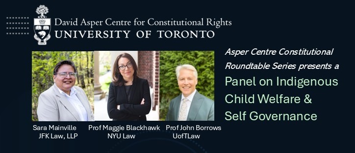 Asper Centre (@aspercentre) on Twitter photo 🗓️EVENT NOTICE >> Please join us for a lunchtime panel <a href="/UofTLaw/">U of T Law</a> with Prof John Borrows, @Inakonigaawin & <a href="/MaggieBlackhawk/">Maggie Blackhawk</a> about Indigenous Child Welfare and Self Governance.
DATE: Oct 31, 2024 at 12:30-2:00pm EDT (in-person/ virtual).
REGISTER HERE: eventbrite.ca/e/asper-centre… 🗓️EVENT NOTICE >> Please join us for a lunchtime panel <a href="/UofTLaw/">U of T Law</a> with Prof John Borrows, @Inakonigaawin & <a href="/MaggieBlackhawk/">Maggie Blackhawk</a> about Indigenous Child Welfare and Self Governance.
DATE: Oct 31, 2024 at 12:30-2:00pm EDT (in-person/ virtual).
REGISTER HERE: eventbrite.ca/e/asper-centre…