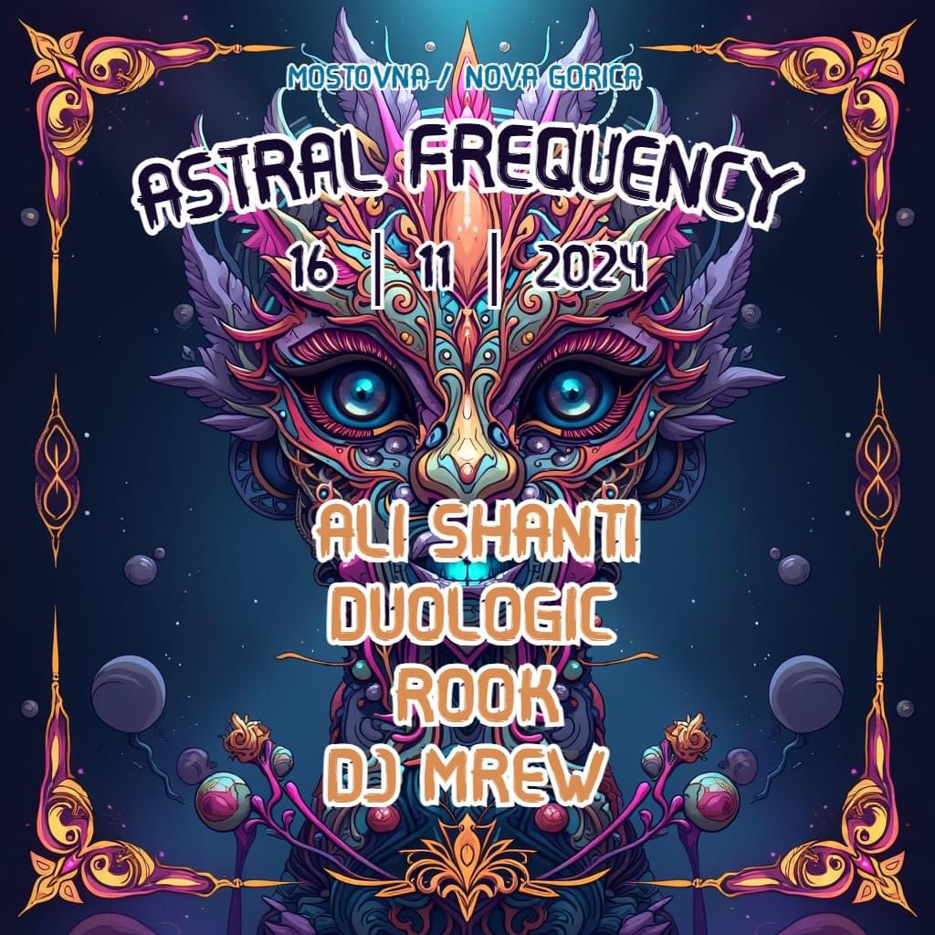 vickymerlino's tweet photo. SAVE THE DATE 

16 November 2024

DUOLOGIC   @ 💫 💫 💫 ASTRAL FREQUENCY / Psytrance Music Event / Mostovna, Nova Gorica 💫  - SLOVENIA

#producer #beatport #junodownload #musician #MusicProduction #synthesizers https://t.co/DIRbHMY0QW
