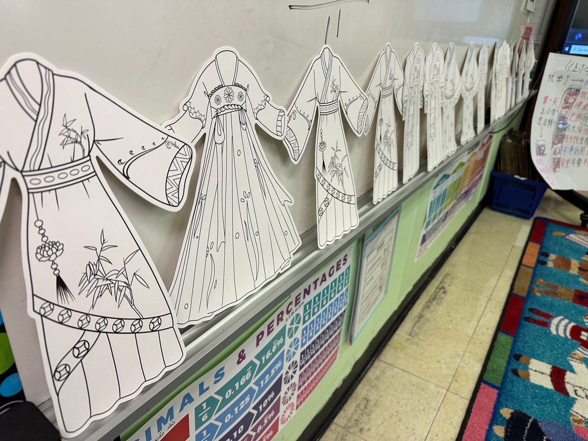 KensingtonESNC's tweet photo. Ms. Yan's 5th Grade Mandarin class celebrated the Chinese Mid-Autumn Festival with a traditional "Han Fu" design contest! 🎨👘 Students explored Chinese dressing culture while celebrating one of the most important Chinese festivals. 🌕✨ @ucpsnc @aghoulihan https://t.co/Xq8ImtH6ap