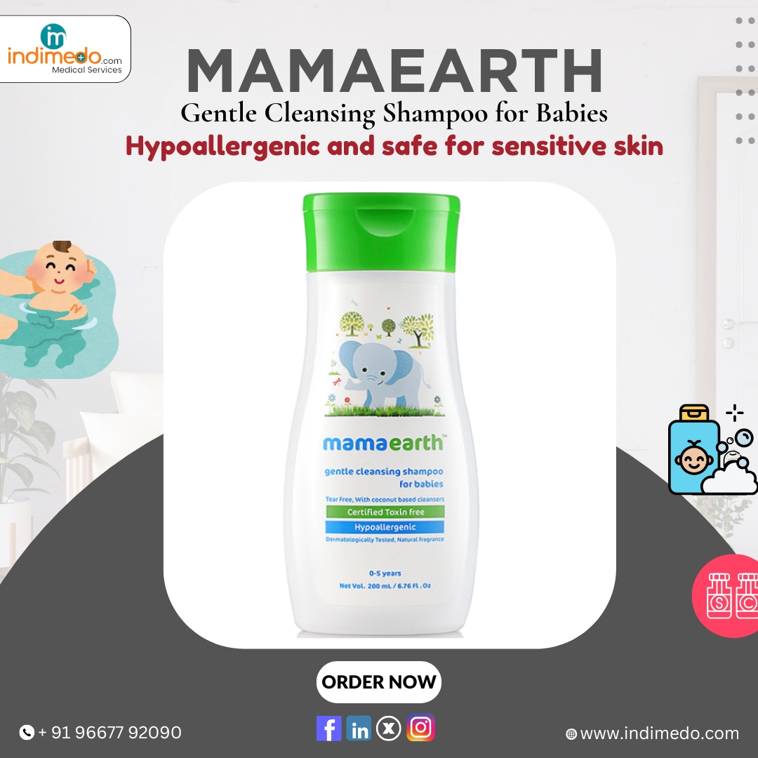 Indimedodotcom's tweet image. Buy Now - indimedo.com/products/skin-…

Mamaearth Gentle Cleansing Shampoo for Babies
#indimedo #onlinepharmacy #mamaearth #gentlecleansingshampoo #shampooforbabies #babyshampoo #naturalbabycare #organicshampoo #safeforbabies #mamaearthforkids #gentleformula #tearfree