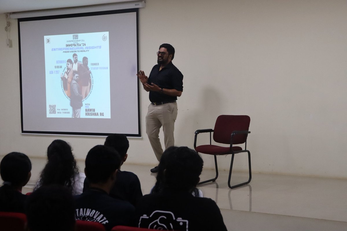 ecell_sastra's tweet photo. Entrepreneurship Cell, SASTRA successfully conducted INNOVATIA '24 on 5th &amp; 6th October, 2024. Aspiring students gained valuable insights into the world of entrepreneurship by interacting with visionary leaders who graced their presence and shared their experiences. https://t.co/HJWQXg0bc7