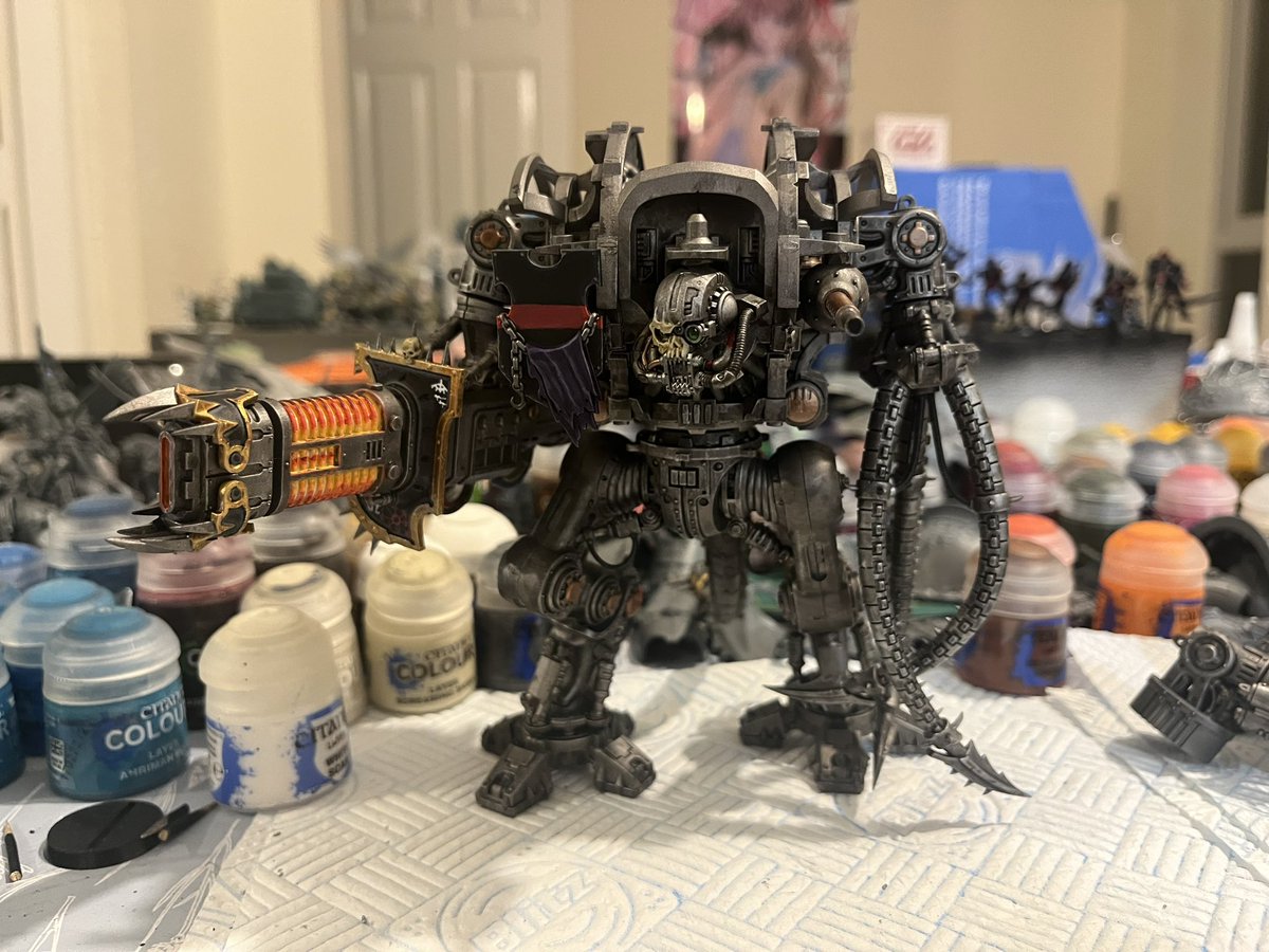 Well, that went quicker than expected.
Not sure whether to move on to Sir Agravain’s armour panels, or get Sir Malegant’s chassis to the same point as his brother…
Have to get both of them plus a lancer done before the 22nd of next month!!