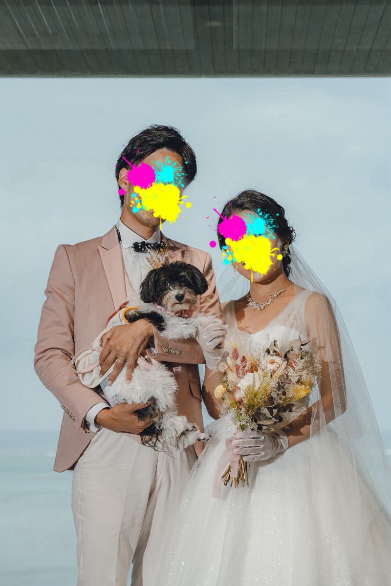 kid_jo_6370's tweet photo. 結婚式🤵👰‍♀️
とてもいい思い出になった！
#沖縄
#福岡
#犬好き https://t.co/H9s15lEbTF