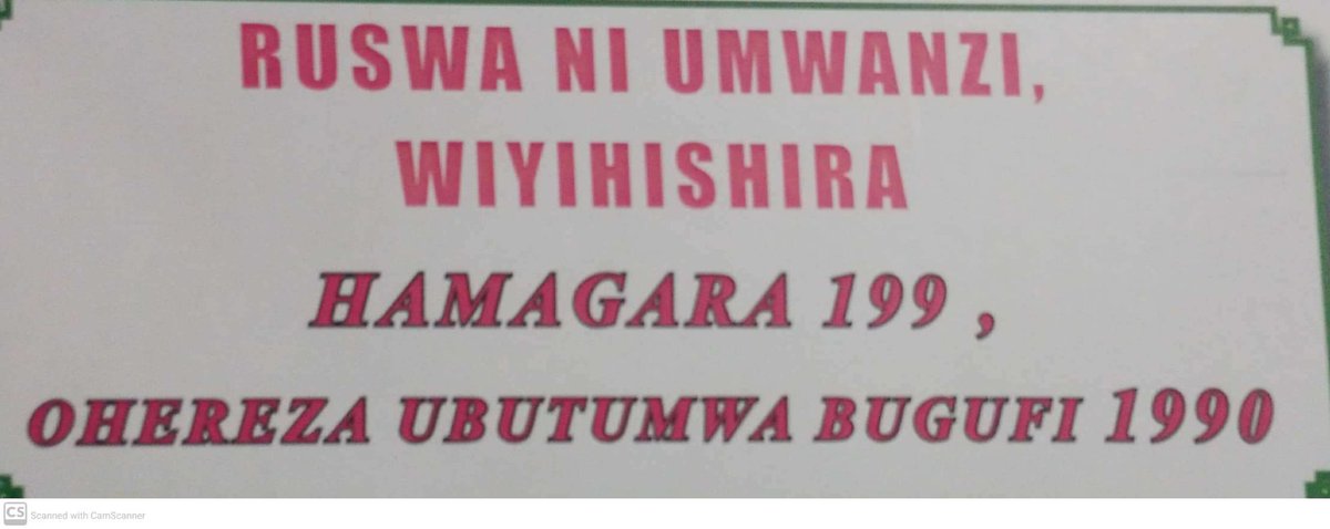 MUGWANEZA Gloria Nadine,MBA (@mugwanezaglori2) on Twitter photo ❌ STOP CORRUPTION ❌
RUSWA imunga ubukungu n'umudendezo by'Abanegihugu, <<YITUNGE AGATOKI TUYIHASHYE>>, Hamagara cg wohereze SMS igihe ubonye aharimo gukorwa ibyaha bifitanye isano na Ruswa,kuri nimero ZITISHYURWA z'Urwego rwa <a href="/RwandaOmbudsman/">Office of Ombudsman of Rwanda/Urwego rw'Umuvunyi</a> , Toll free: 199, Free SMS: 1990 ❌ STOP CORRUPTION ❌
RUSWA imunga ubukungu n'umudendezo by'Abanegihugu, <<YITUNGE AGATOKI TUYIHASHYE>>, Hamagara cg wohereze SMS igihe ubonye aharimo gukorwa ibyaha bifitanye isano na Ruswa,kuri nimero ZITISHYURWA z'Urwego rwa <a href="/RwandaOmbudsman/">Office of Ombudsman of Rwanda/Urwego rw'Umuvunyi</a> , Toll free: 199, Free SMS: 1990