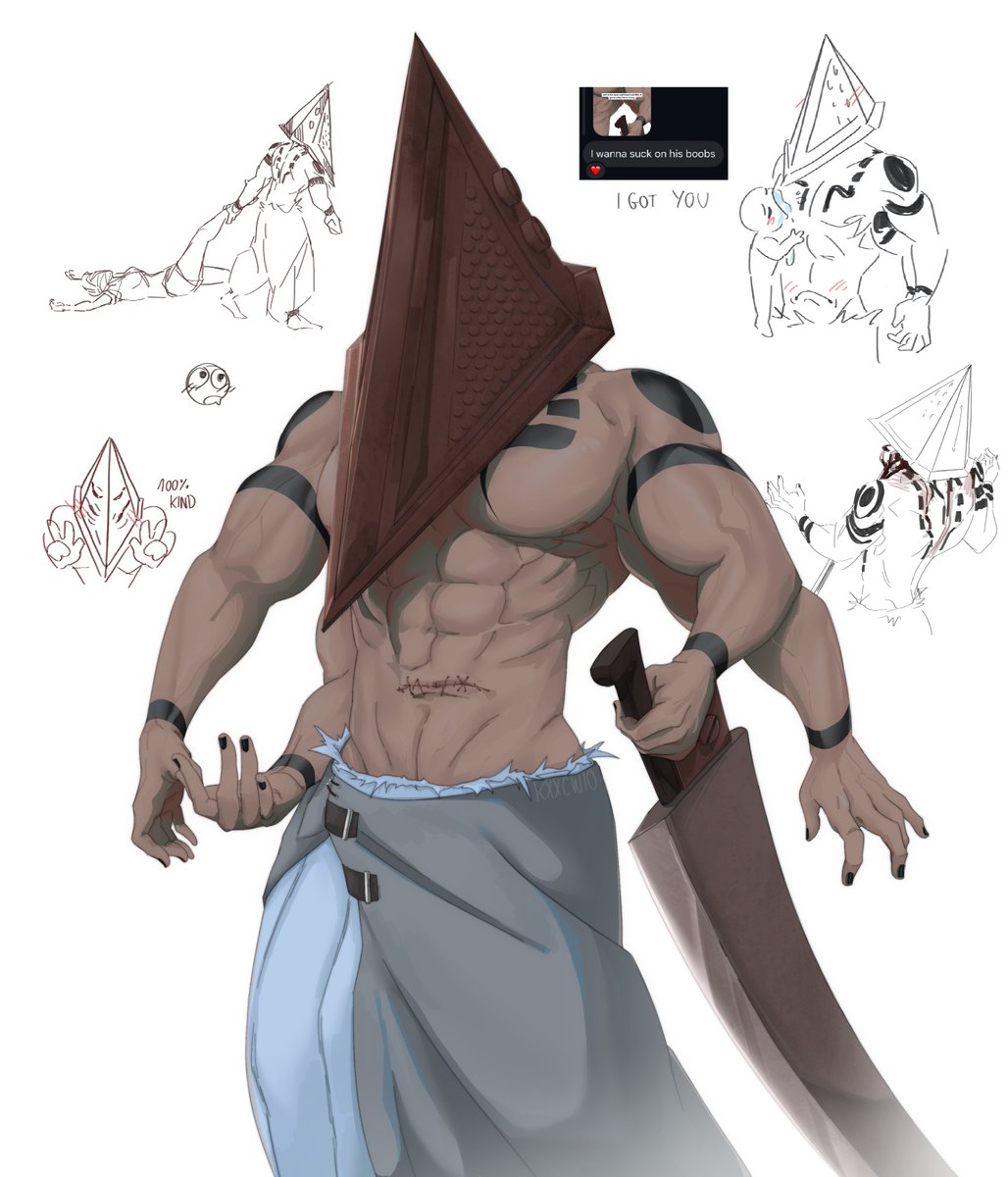 kasswio's tweet photo. finished Pyramid Head-Kuna ! ⛩️ #jjk #JujutsuKaisen https://t.co/Q5wDKupfx8