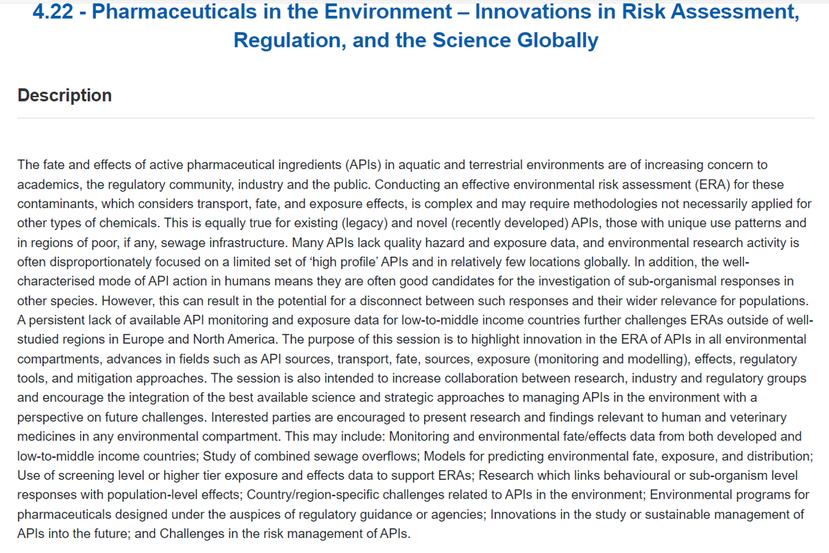 SETAC_PhIG's tweet photo. You can now submit an abstract for @SETACVienna! If you are doing innovative work on environmental fate and/or risks posed by pharmaceuticals, then consider submitting an abstract to our session before the 20 Nov. deadline! - https://t.co/dZ2j8sT2qj https://t.co/fRIIwku2Q0