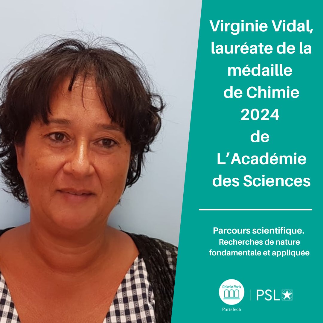 Chimie ParisTech | PSL (@chimieparistech) on Twitter photo 👏Félicitations à nos 3 lauréats primés par <a href="/AcadSciences/">Académie des sciences</a> :
Virginie Vidal, <a href="/GasserGroup/">Gasser Group</a> <a href="/CQSDParis/">Crystals and Quantum State Dynamics Group @ IRCP</a>
💡Tous les détails ici ➡️urlz.fr/sBuu
#distinctionsscientifiques2024 #congrats
<a href="/psl_univ/">Université PSL</a> 👏Félicitations à nos 3 lauréats primés par <a href="/AcadSciences/">Académie des sciences</a> :
Virginie Vidal, <a href="/GasserGroup/">Gasser Group</a> <a href="/CQSDParis/">Crystals and Quantum State Dynamics Group @ IRCP</a>
💡Tous les détails ici ➡️urlz.fr/sBuu
#distinctionsscientifiques2024 #congrats
<a href="/psl_univ/">Université PSL</a>