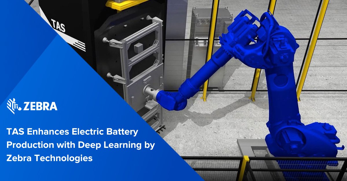 When TAS needed a more accurate and adaptable machine vision solution to meet the high standards of the automotive industry, they looked to Zebra for help with the visual inspection of automotive electric battery caps.
social.zebra.com/6016mAUqA

#ZebraEmployee