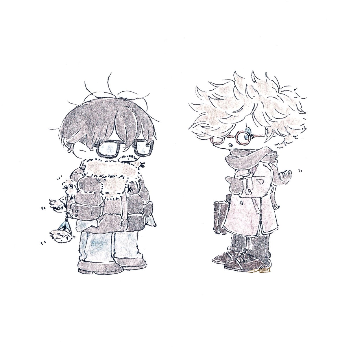 #orufrey  doodle cute scarf
キーオル