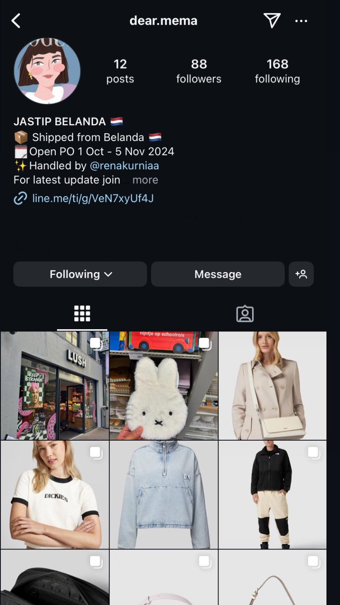 dear_mema's tweet photo. [OPEN PO/JASTIP EROPA]

JASTIP Longchamp Le Pliage, Lush, The North Face, Calvin Klein, Labubu, POP MART, HEMA, Mango, H&amp;M, Bershka

Yang mau jastip eropa aku lagi di Belanda mau jastip apa aja bisa aku cariin ya ✨

Join untuk update terakhir ⬇️
https://t.co/PaT48XpaL5 https://t.co/HgHvBIAMQx