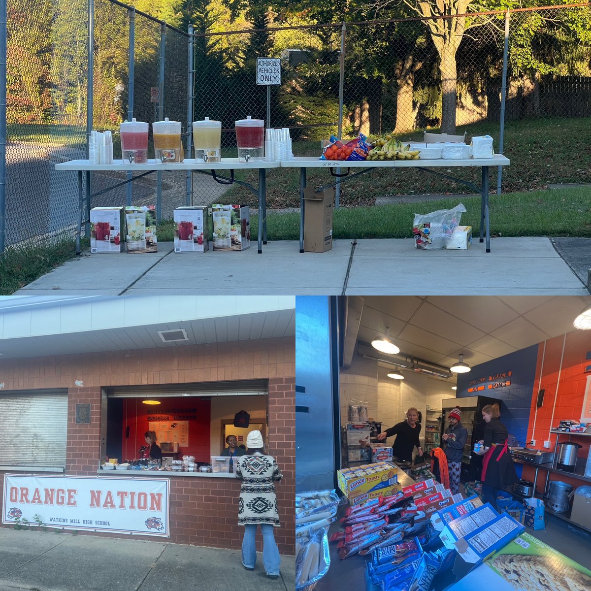 Thank you to everyone that donated and those that are volunteering this morning in helping with the Senior Unity Day. #rines #classof2025 🧡💙🧡💙