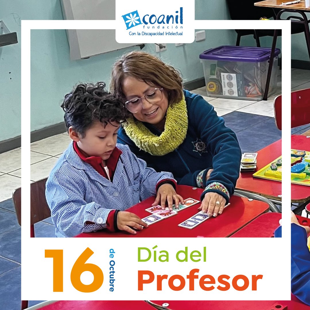 ¡Hoy celebramos a quienes transforman la vida de nuestros estudiantes! 💙👩‍🏫👨‍🏫

En este Día del Profesor, queremos agradecer a cada docente que, con compromiso, vocación y cariño, contribuye a su formación y crecimiento. 🌟

Coanil, 50 años con la discapacidad intelectual 💙