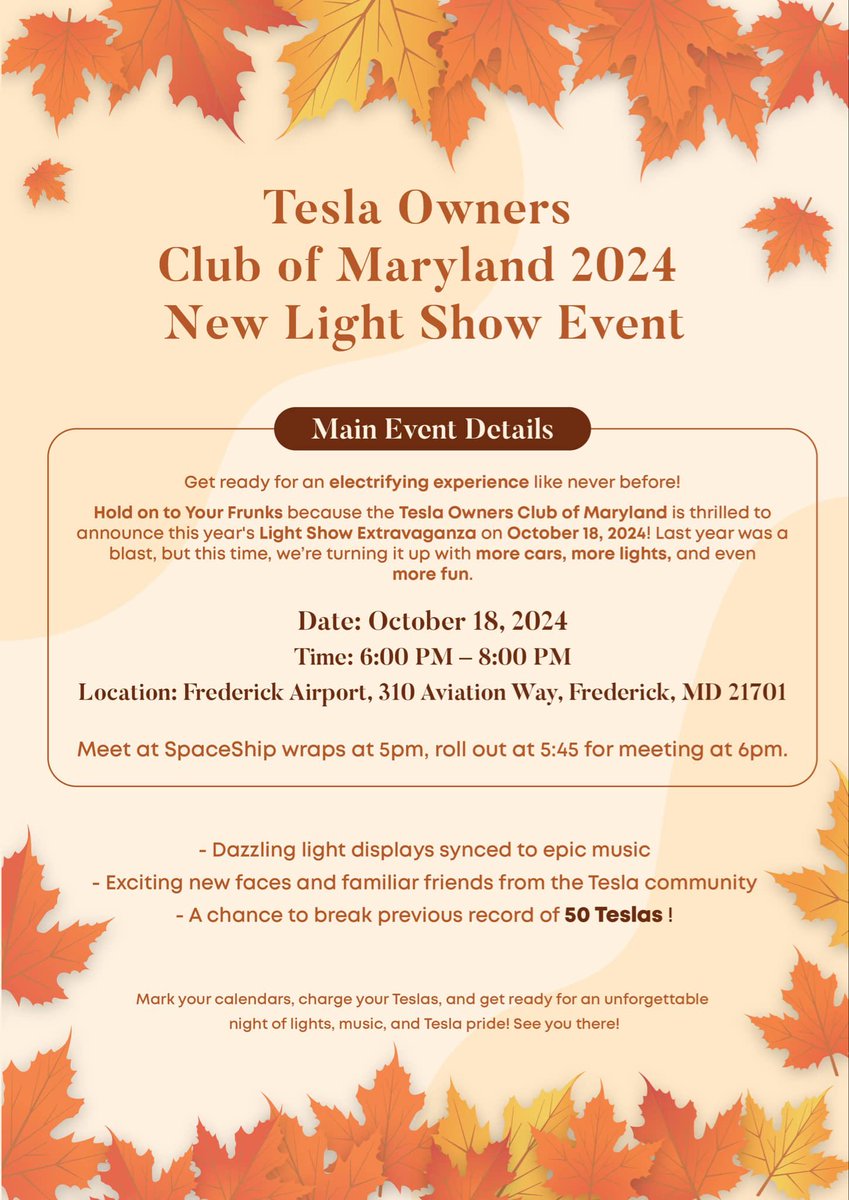 Tesla Owners of Maryland - Official Site tweet media