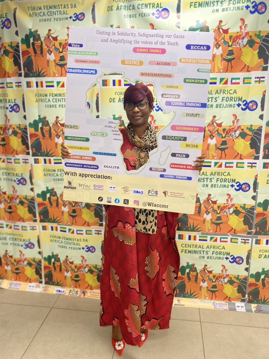 welisanemagbor's tweet photo. Gender Equality and Women’s Empowerment is #WhatGirlsWant.
I am attending the Central Africa Feminist Forum on Beijing +30 as @NetworkAthena Cameroon 🇨🇲 #WhatGirlsWant Focal Point
#Beijing30ECCAS
#Beijing30CEMAC https://t.co/Fd4QZVQfeg