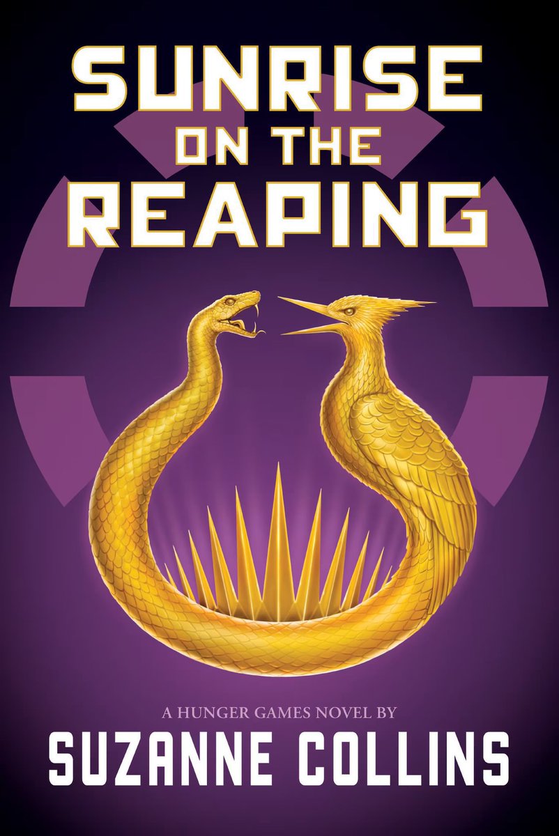 PopBase's tweet photo. Book cover for ‘SUNRISE ON THE REAPING’, the upcoming instalment of the ‘Hunger Games’ series. https://t.co/KsYlUFmVdK