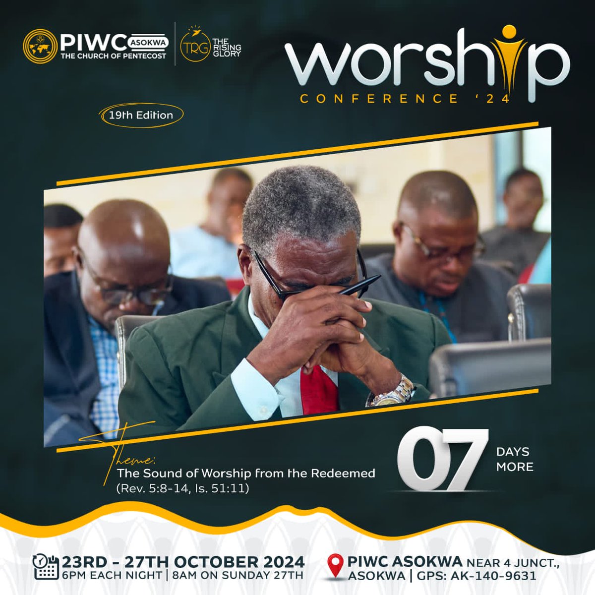 piwcasokwaksi's tweet photo. #wocon24
#19thedition
#thesoundofworshipfromtheredeemed
#oct23-27
#6pm
#piwcasokwaksi
#whereJesuslives
#fssafoauditorium https://t.co/Af1glLufUQ