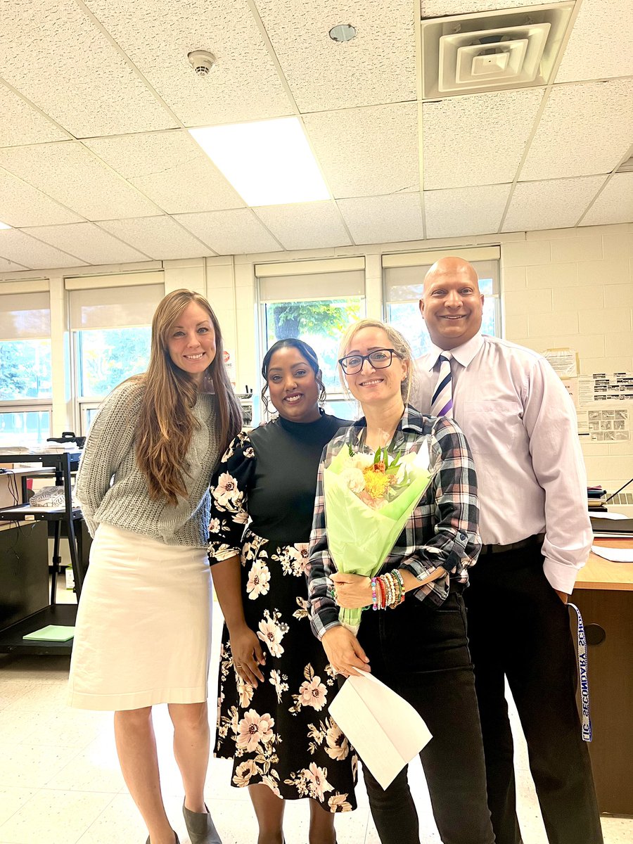 SJP2TCDSB's tweet photo. Today we celebrate our Chaplain Ms. Spensieri for all her work at our school. She embodies all that is representative of our Catholic values. Thank you Lori for all you do! #chaplainappreciation #thankyou https://t.co/ChIlcPKEsn
