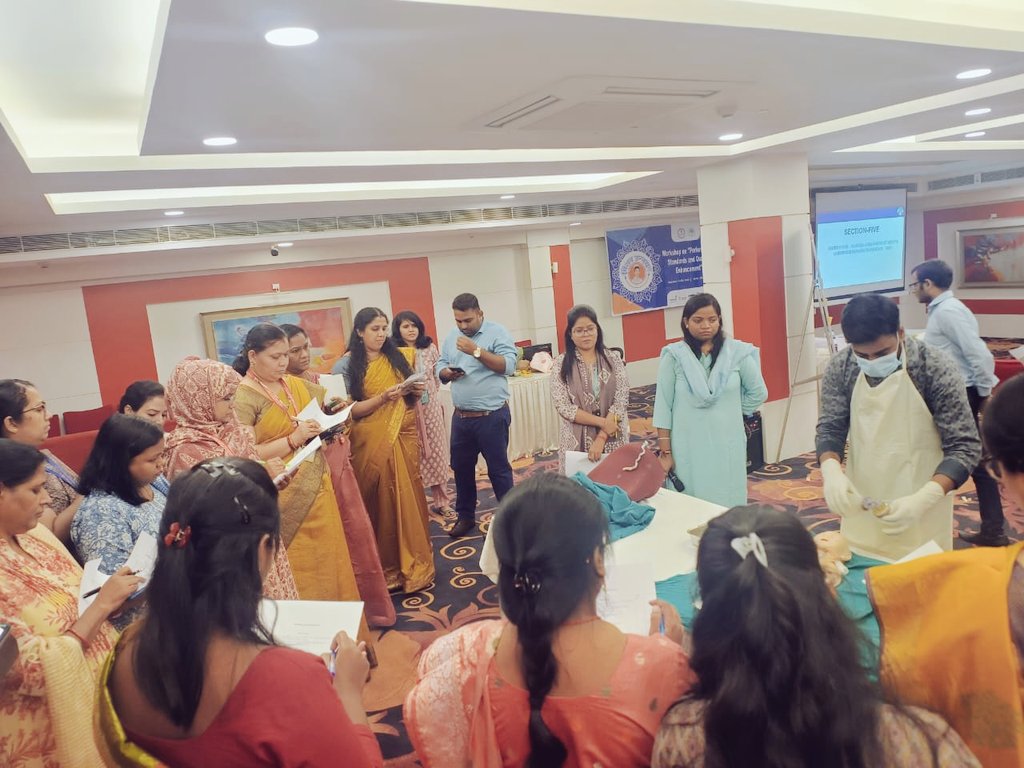 Bnrc_official's tweet photo. "Day 2 of the #PerformanceStandards &amp; #QualityEnhancement Workshop under #MissionUnnayan, Bihar! The discussions continue with even greater focus on setting new benchmarks for excellence in healthcare. Together, we're building a brighter future for nursing in the state. 💪 https://t.co/9Dmn6qaXH6
