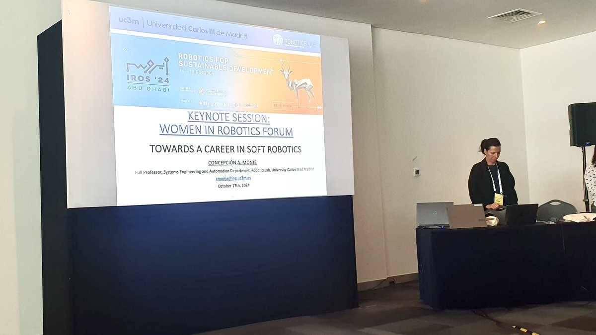 uc3mRoboticsLab (@uc3mroboticslab) on Twitter photo Prof. Concha Monje co-chaired the Women in Robotics forum and presented Keynote lecture “Towards a career in soft robotics” at #Iros2024 in Abu Dhabi 👏👏👏 <a href="/mecanohumano/">Concha Monje</a> <a href="/uc3m/">UC3M</a> <a href="/EPS_UC3M/">EPS-UC3M</a> <a href="/ciencia_uc3m/">Divulga UC3M</a> Prof. Concha Monje co-chaired the Women in Robotics forum and presented Keynote lecture “Towards a career in soft robotics” at #Iros2024 in Abu Dhabi 👏👏👏 <a href="/mecanohumano/">Concha Monje</a> <a href="/uc3m/">UC3M</a> <a href="/EPS_UC3M/">EPS-UC3M</a> <a href="/ciencia_uc3m/">Divulga UC3M</a>