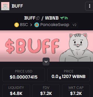 BUFF_BNB's tweet photo. ✅ $BUFF is showing his muscles now on Dexscreener! 

https://t.co/YpykzUBUAK https://t.co/9qfrou0WCJ