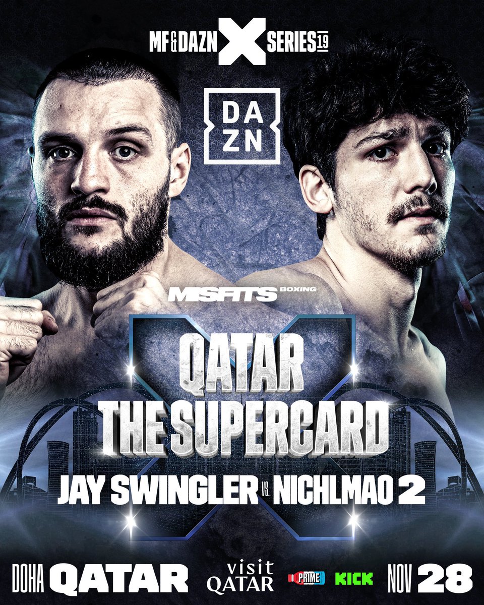 Incredible to have both Superstars <a href="/AnEsonGib/">Ali</a> &amp; <a href="/JaySwingler/">Jay Swingler</a> on the same Supercard! 🔥

This event will be one for the ages! #TeamGib #TeamSwingler 🥊🇶🇦