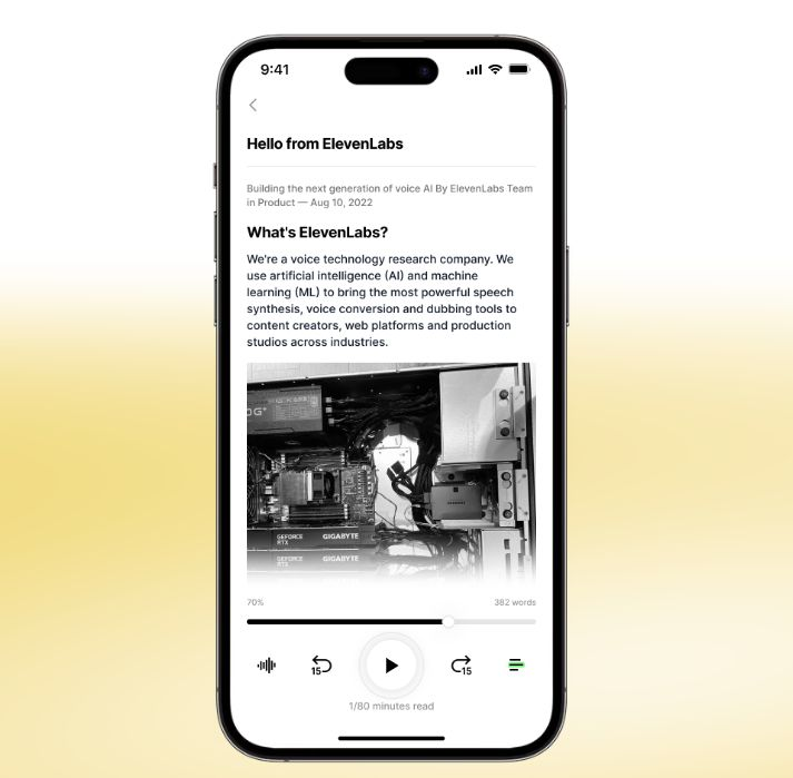 jurgielzyla's tweet photo. dzisiaj polecajka technologiczna -> jak nie znacie, to polecam Wam zainstalować #ElevenReader (dostępna na ios i android) od @elevenlabs  - darmowe narzędzie do czytania dokumentów (PDF, artykuły, skany). Testowałem na #FinansowyNinja od #MichalSzafranski - Burt Reynolds całkiem nieźle radzi sobie z czytaniem po polsku :P