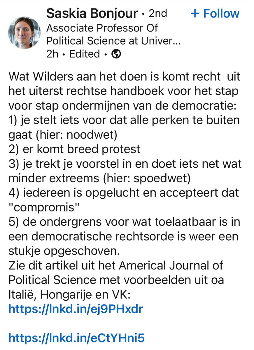 marcelbar8's tweet photo. De strategie van #Wilders in een notendop, waardoor de democratische rechtsstaat stapsgewijs wordt ondermijnd.👇

Voeg daaraan toe dat we ook met een #Spoedwet meegaan in Wilders frame dat er een asielcrisis bestaat, terwijl dat onjuist is. Er is sprake van een opvangcrisis. https://t.co/fRrJTNE4vN