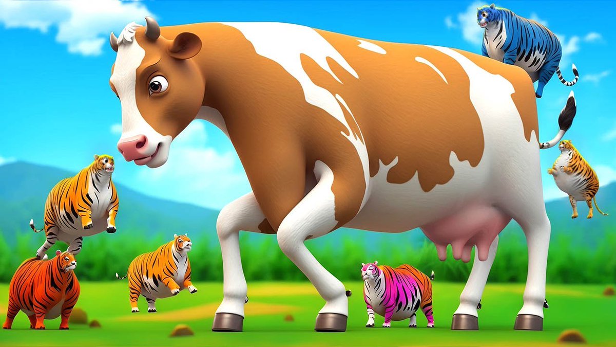 giantAnimals's tweet photo. 5 Color Tigers Launch Epic Attack on Giant Cow! Funny Farm Diorama | Funny Animals 2024
https://t.co/MyocLI4FH4
#ColorTigers, #GiantCow, #FunnyFarmDiorama, #AnimalAdventure, #FunnyAnimals, https://t.co/KtJDxJjvrR