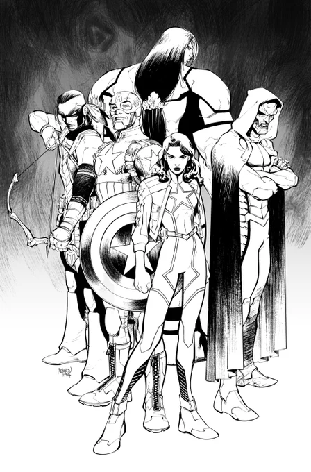 The Ultimates cover inks 