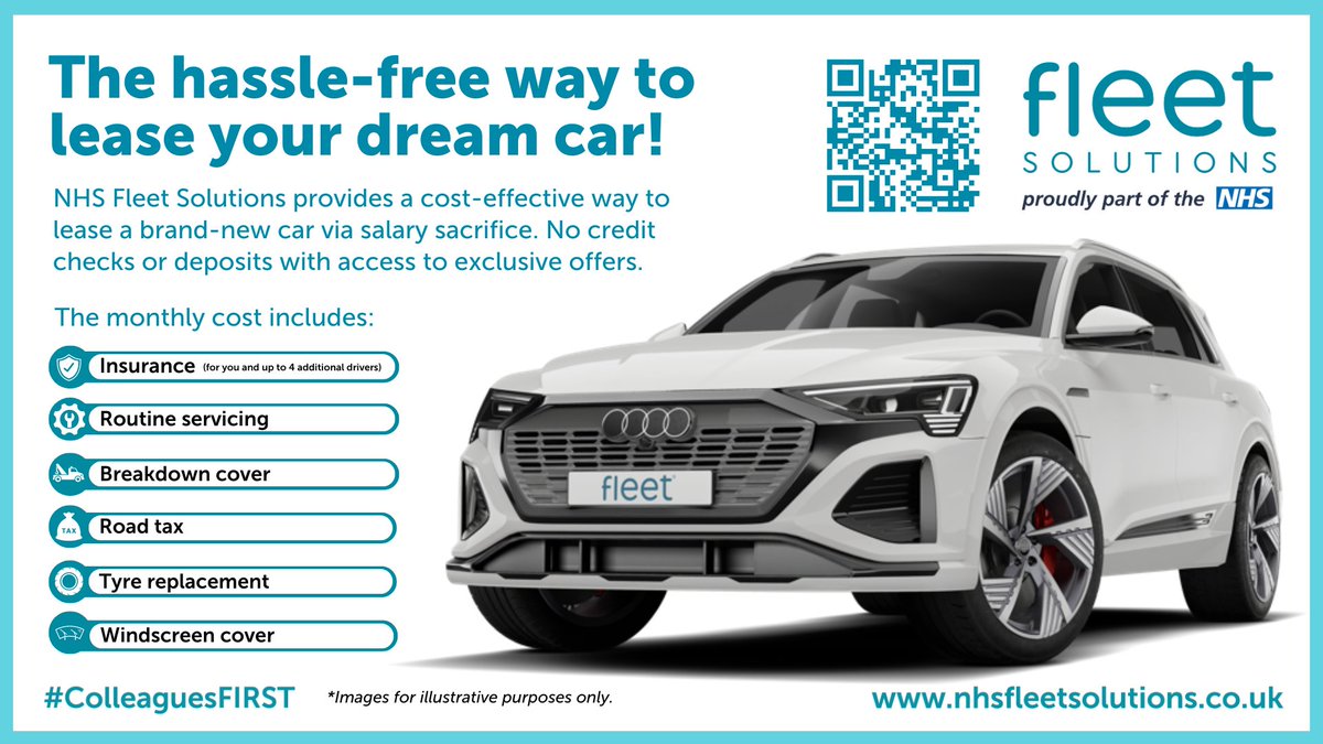 🌟 Unlock the benefits of driving a new vehicle with the @NHSFleet salary sacrifice scheme! Go to the Car Leasing Page on People Place to find out more! Ts and Cs apply.