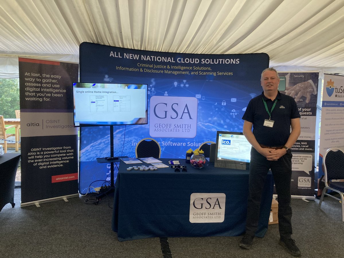 The GSA team have had a great first morning at the 2024 NPCC Data and Analytics Practitioners' Event. 

If you are attending do come along and say "Hello"!

#DataProtection #InformationManagement