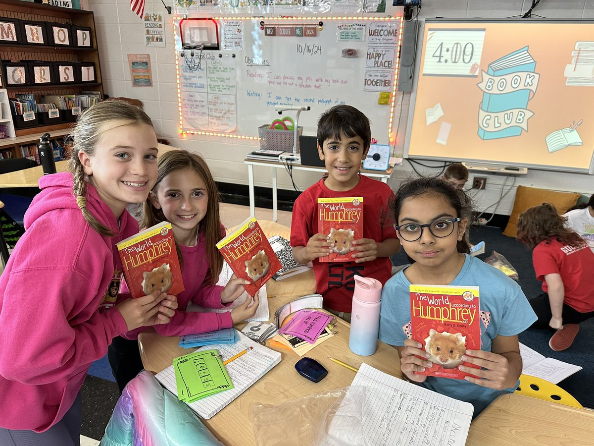 MissDworzycki's tweet photo. Our first book club discussion was a success today! Great job, students! π#BookClubFun @tincroadschool @markdgrilo @Dani_Marangon https://t.co/Irc6QBm73x