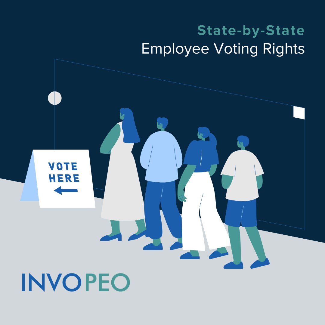 INVO_PEO's tweet photo. Election Day is right around the corner and there's not better time than the last minute to make sure your workplace is compliant and setup for success this month. Learn more https://t.co/hlMye0xXHv.

#INVOPEO #votinglaws #vote #electionday https://t.co/lgiIcXBTcn