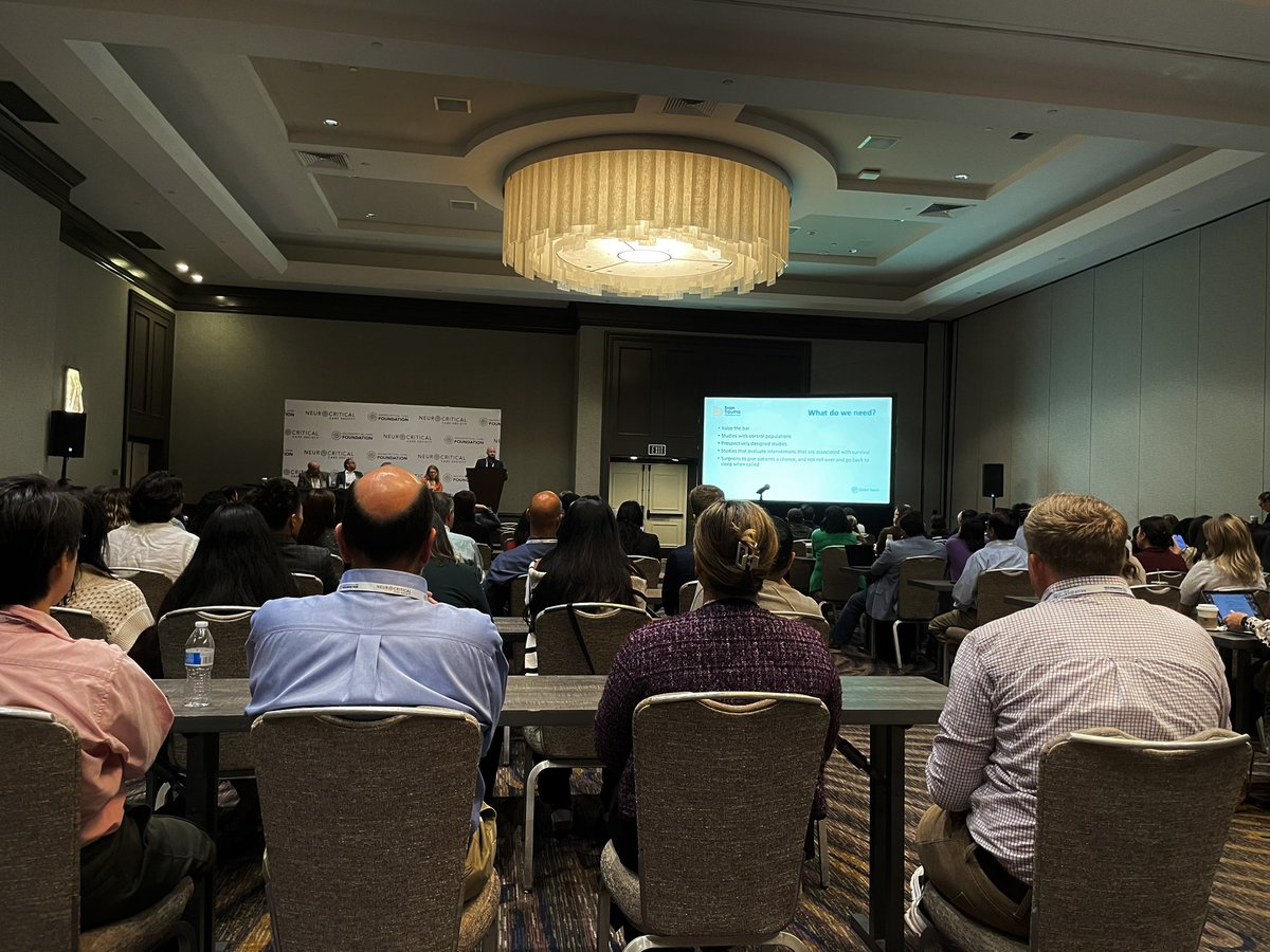 Wendy Chang (@em_ncc) on Twitter photo Standing room only at #NCS2024 session on <a href="/brain_trauma/">Brain Trauma Foun.</a> penetrating #TBI guidelines.
Long awaited with useful algorithms including tool for assessing futility. Most importantly, advocates for aggressive surgical treatment and acknowledges challenges with prognostication. Standing room only at #NCS2024 session on <a href="/brain_trauma/">Brain Trauma Foun.</a> penetrating #TBI guidelines.
Long awaited with useful algorithms including tool for assessing futility. Most importantly, advocates for aggressive surgical treatment and acknowledges challenges with prognostication.