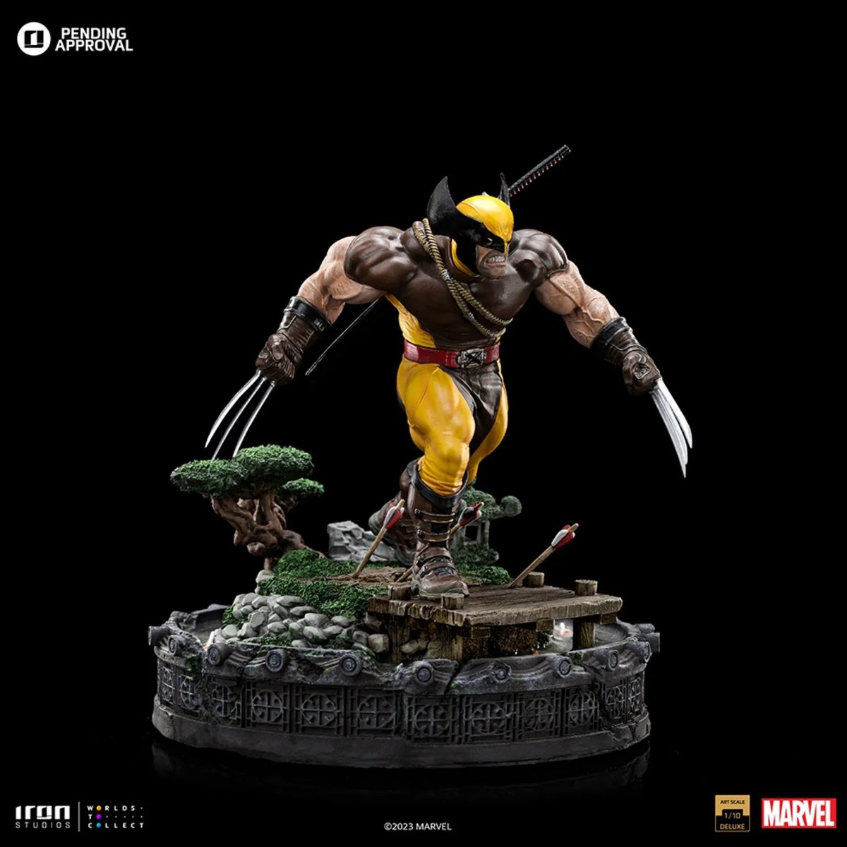 geektrendcombr's tweet photo. Que coisa mais linda! Wolverine Unleashed Deluxe - Art Scale 1/10 da Iron Studios celebra 50 anos do icônico herói da Marvel! Inspirada no estilo japonês, a estátua traz detalhes impressionantes e uma base diorama temática. Já disponível no site da Iron Studios. https://t.co/8IJVKCCReP