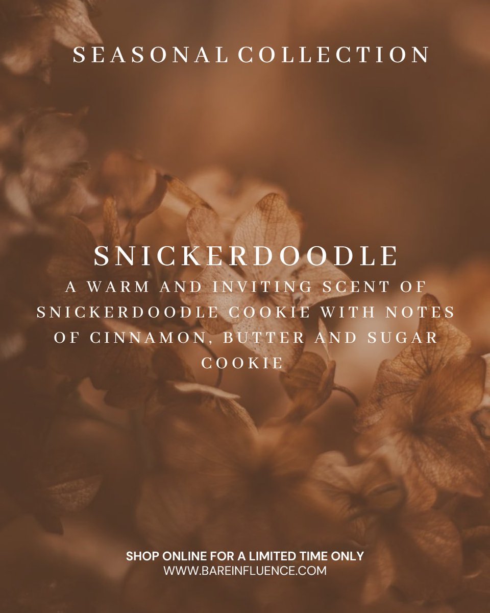 BareInfluence's tweet image. COZY Collection is available now for a limited time only🤎🍂

Shop your new favorite fall essentials today! Scents available in all body moisturizers &amp;amp; exfoliants✨