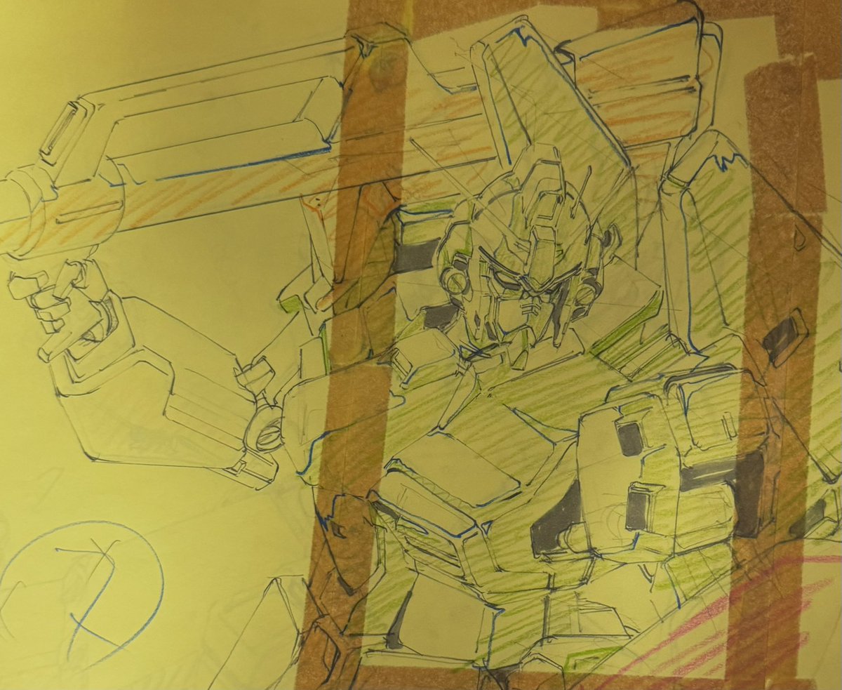 ihORno0uhBmO179's tweet image. ^_^0083OP修正原画^_^