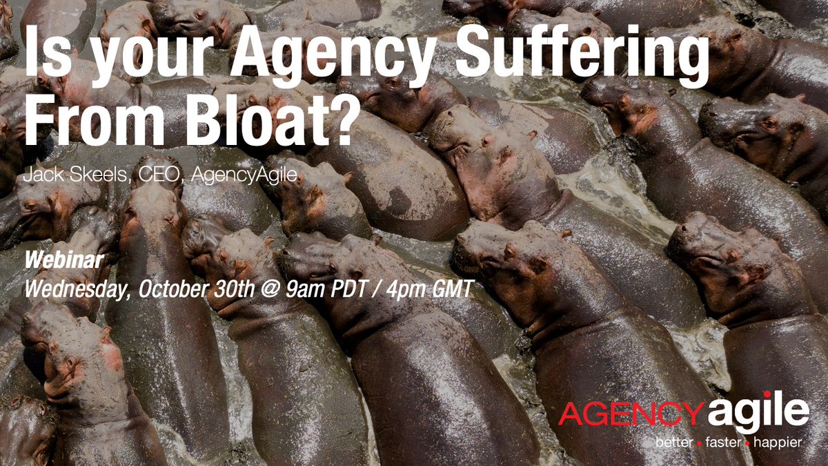 Meetings crowded, struggling to move quickly, worried about focus and value?

You will learn how to assess your MTMR and understand its impact upon your organization’s future success or misery.

October 30th @ 9am PDT: ow.ly/1xSm50TMSA6