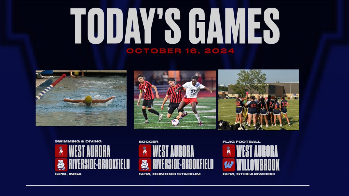 WestAuroraAthletics (@wahsblackhawks) on Twitter photo <a href="/WAHS_swim_dive/">WAHS Swim & Dive</a> <a href="/WABoysSoccer_/">West Aurora Soccer</a> <a href="/WAflagfootball/">West Aurora Girls Flag Football</a> all in action today! Let's go, Blackhawks! <a href="/WAHS_swim_dive/">WAHS Swim & Dive</a> <a href="/WABoysSoccer_/">West Aurora Soccer</a> <a href="/WAflagfootball/">West Aurora Girls Flag Football</a> all in action today! Let's go, Blackhawks!