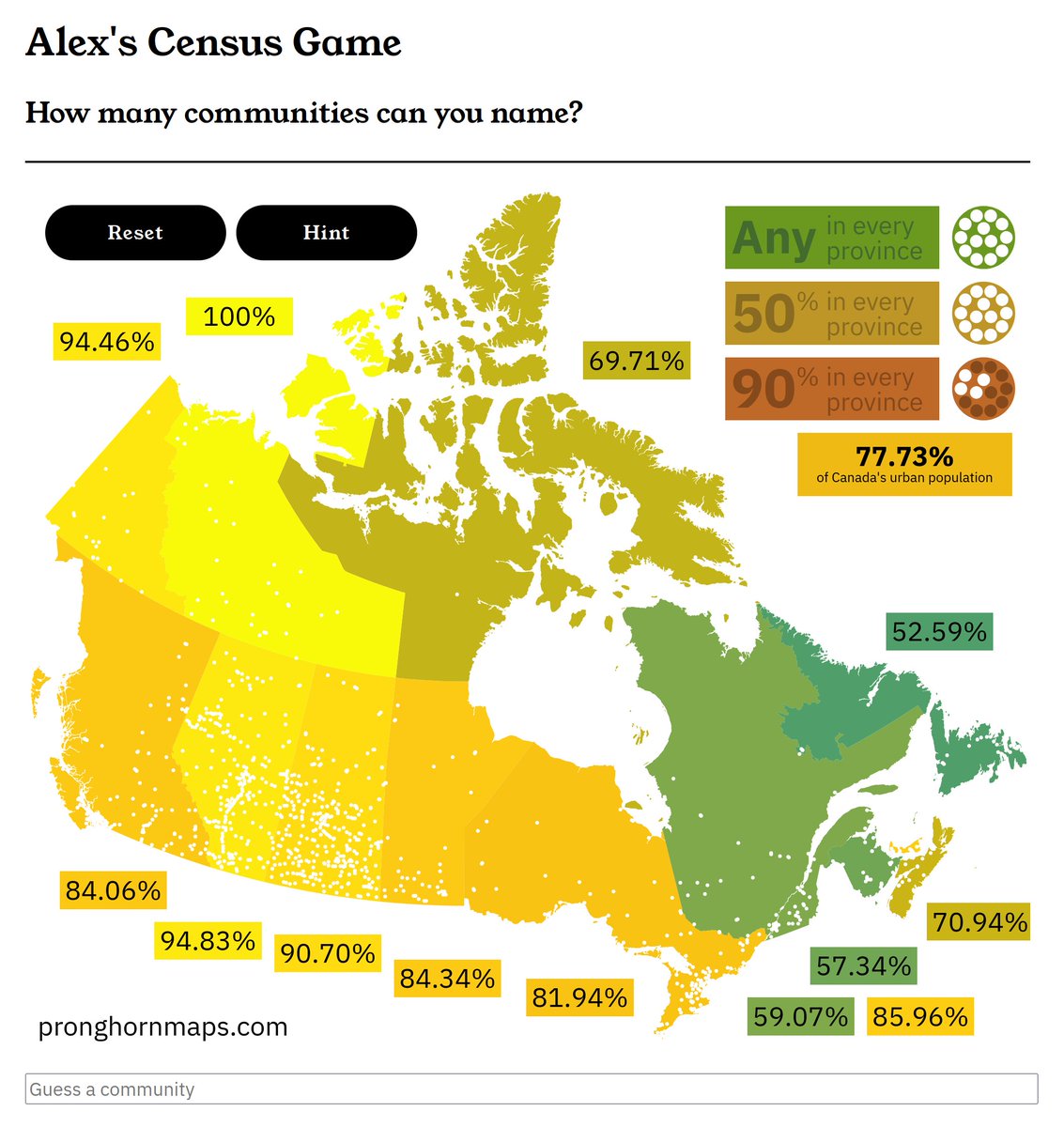 ksituan's tweet photo. Census Game UPDATE - there is now a NATIONAL progress tracker.

Can you beat my high score?? https://t.co/gc9QUhY6NQ