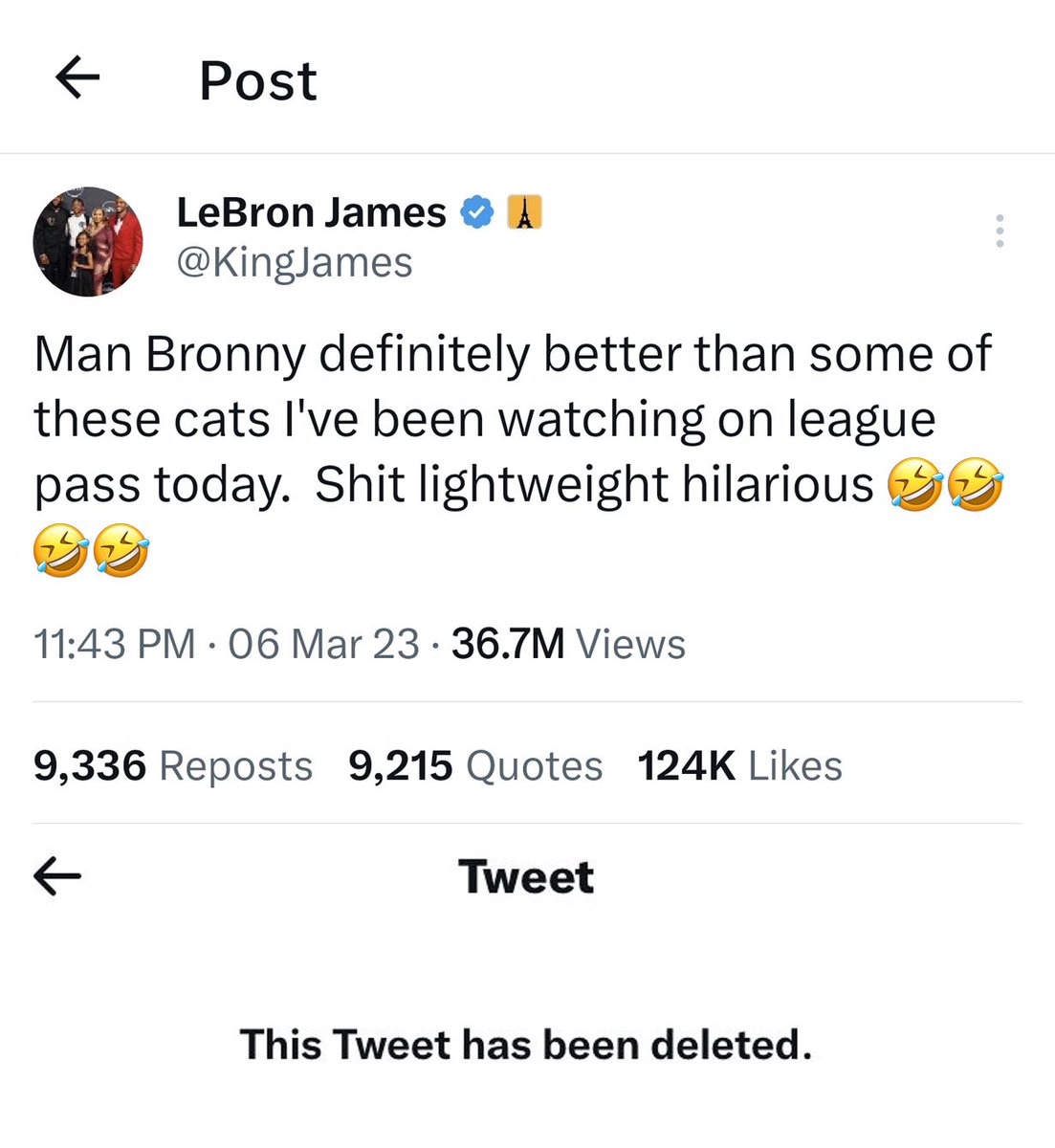 lebron tweets