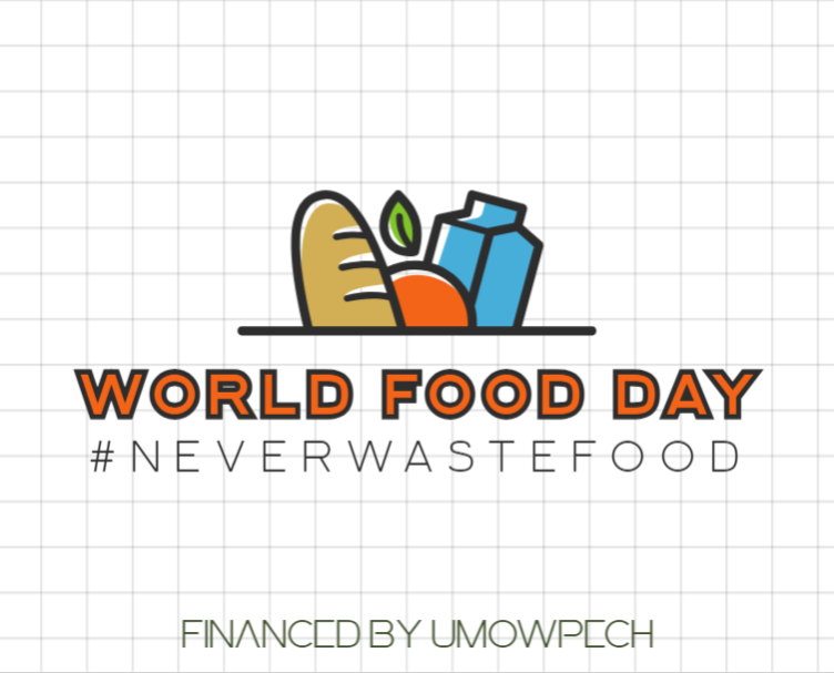 On #WorldFoodDay, UMOWPECH reminds everyone that protecting and taking care of the #Environment also means #notwastingfood. Food is a precious good that unfortunately many #people don't have access to, even in 2024. Our Organization strives for an #equal access to #food.