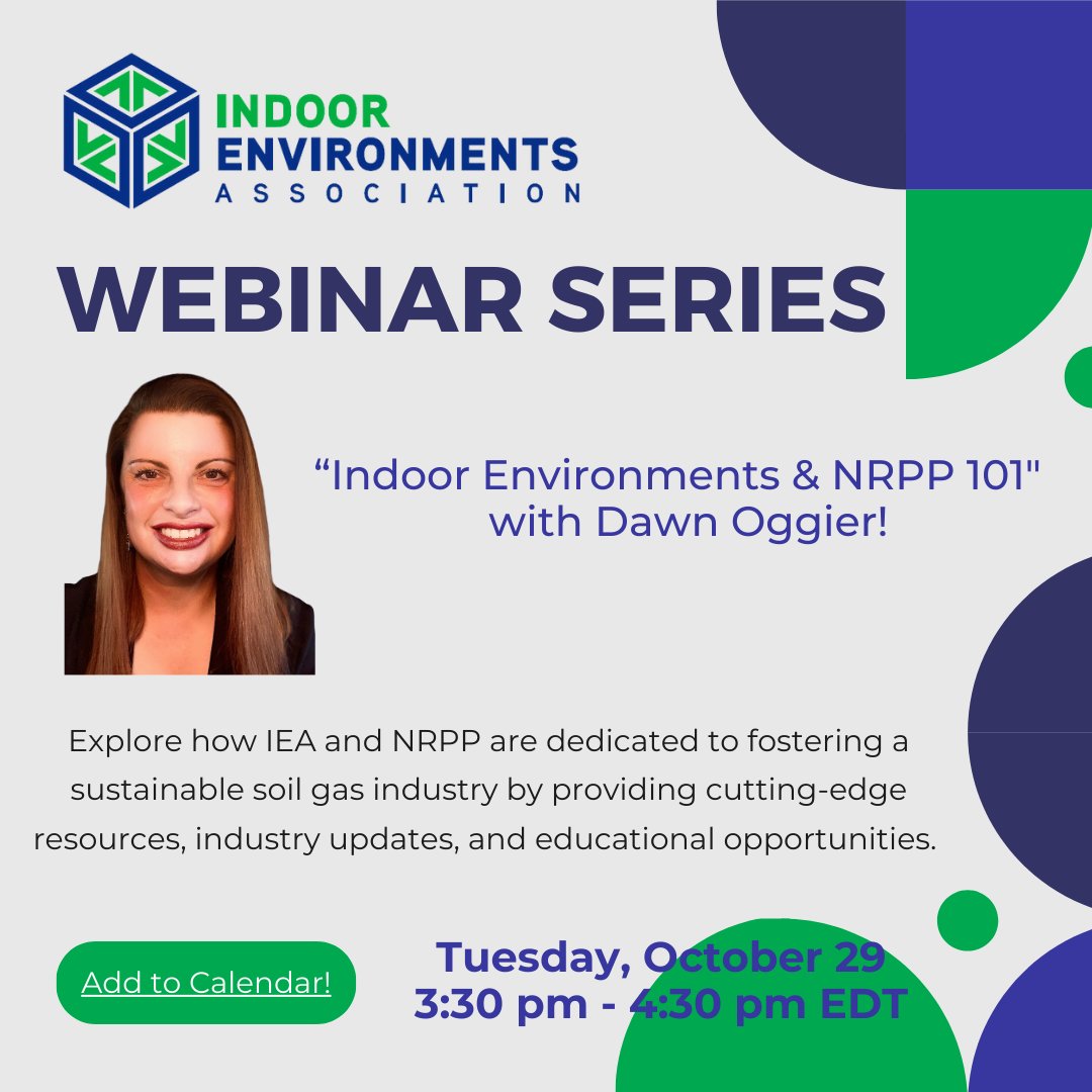 New Webinar! IEA &amp; NRPP 101, presented by IEA Board Member, Dawn Oggier.
10/29, 3:30 PM EDT to learn more about how the association, certification program &amp; volunteering work - an excellent opportunity to deepen your understanding.
addevent.com/event/eG235211…
^add it to you calendar!