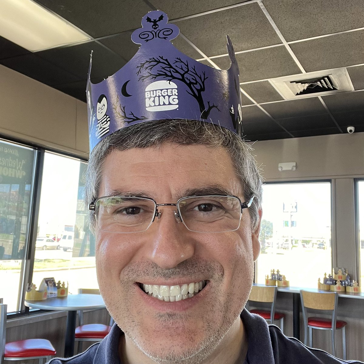 consumertc's tweet photo. Blew out a tire and missed my work lunch meeting today… BUT I got a Purple Whopper at the Burger King next door to the tire place, so all’s good. https://t.co/BAI8SKg1NT