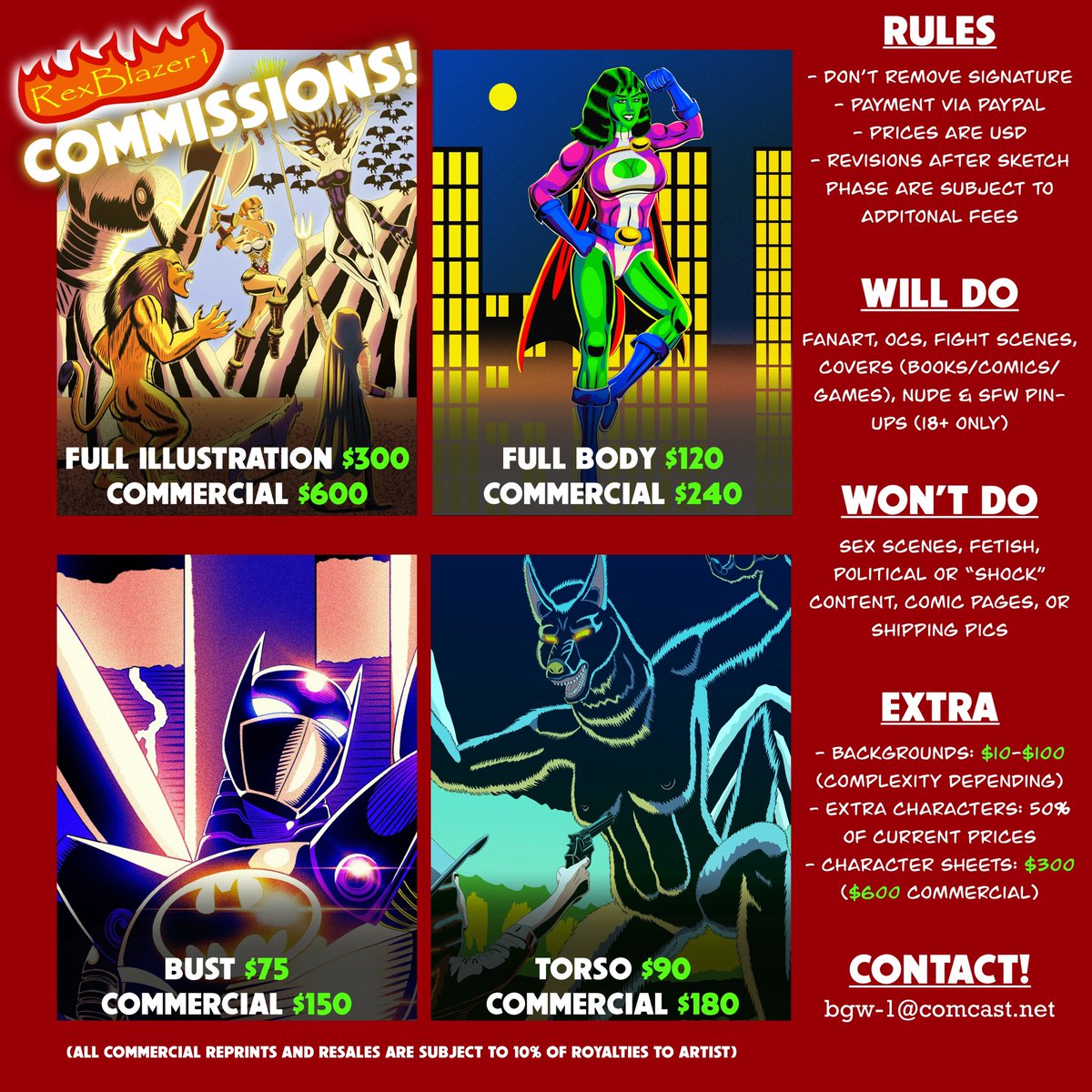 RexBlazer1's tweet image. #commissionsopen please share