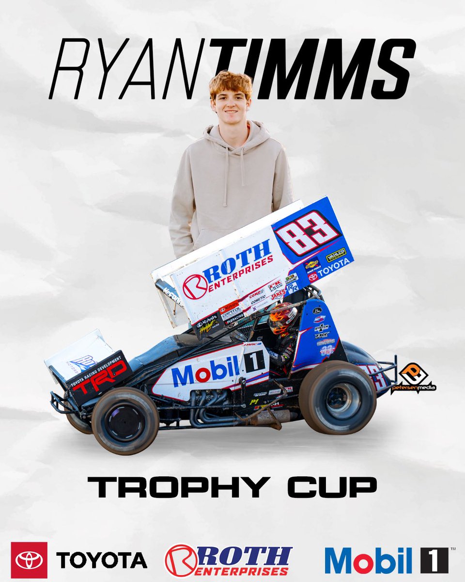 No stranger to Trophy Cup, we are excited to have <a href="/RyanTimms_5T/">Ryan Timms</a> in action in Tulare, CA Thursday-Saturday! 

✍🏻 <a href="/Petersen_Media/">𝗣𝗘𝗧𝗘𝗥𝗦𝗘𝗡 𝗠𝗘𝗗𝗜𝗔</a> 
📺 <a href="/WatchTheCushion/">The Cushion</a>