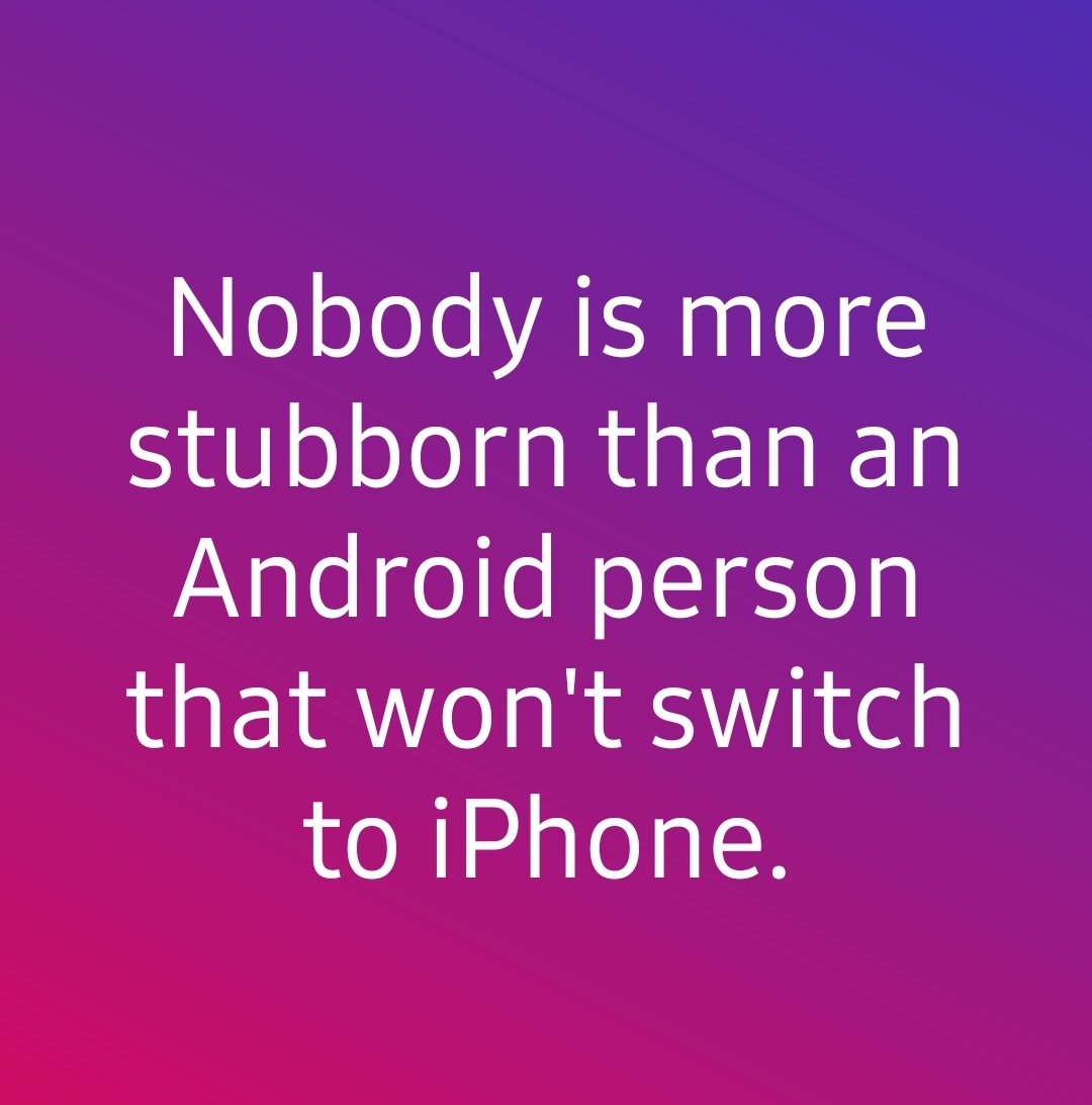 tracyredraider's tweet photo. Amen!!! I'll never switch to iPhone. I like the operating system on Android vs. iPhone. I had an iPhone in the past and didn't like it. So I have actually used both.

@android @samsungmobile #neverswitching https://t.co/bj8g8j2yUb