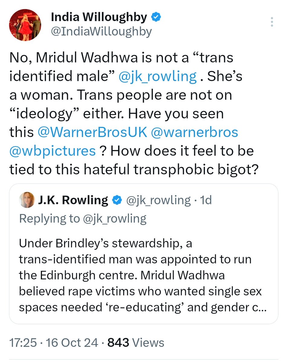 cavakaggyreborn's tweet photo. #MridulWadhwa is male just like you and all the other Transwomen.
Stop trying to erase females and takeaway our rights.
Sad pathetic #Willyboy
@jk_rowling is correct jonathan https://t.co/jBg3OiaKe8